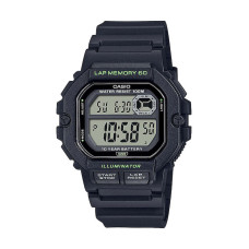 Casio Sports Gear Ψηφιακό Ρολόι Χρονογράφος Μπαταρίας με Καουτσούκ Λουράκι σε Μαύρο χρώμα WS-1400H-1AV